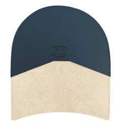 BONBOUT CUIR COIN CAOUTCHOUC - 6 mm - la paire