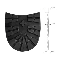 BONBOUT VIBRAM REF 1205 - la paire