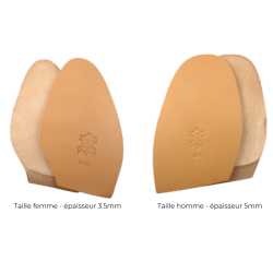 DEMI SEMELLE CUIR - la paire