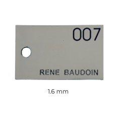 FORMATOUR / GRAVOPLY - 610X305mm - BLANC / BLEU EP1.6MM