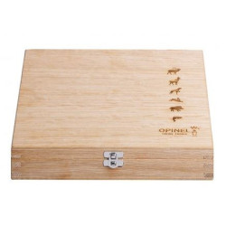 OPINEL COFFRET BOIS 6 ANIMALIA CHENE