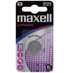 PILE MAXELL CR1616 - blister de 1 pile