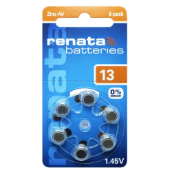 PILE ACOUSTIQUE marque RAYOVAC - PR48-Num.13 - blister de 6