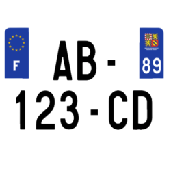 PLAQUE AUTO CARRE 300X200 SIV