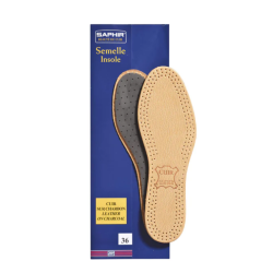 SEMELLE SAPHIR REF2082 - CUIR/CHARBON