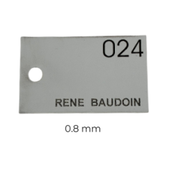 FORMATOUR / GRAVOPLY 610X305mm EP 0.8 BLANC/NOIR