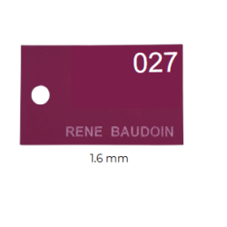 FORMATOUR / GRAVOPLY 610X305mm Ep. 1.6mm BORDEAUX/BLANC