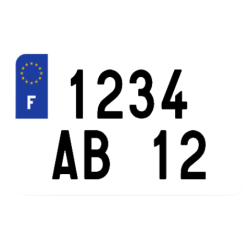 PLAQUE MOTO - ARRETE 96