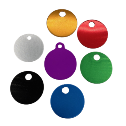 MEDAILLE ANODISE CHIEN RONDE GM D.30