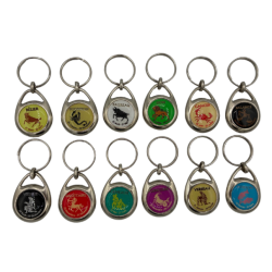 PORTE CLE ZODIAQUE JETON  CADDY