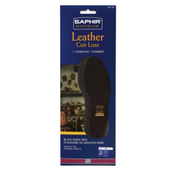 SEMELLE SAPHIR REF2261 - CUIR NOIR/CHARBON