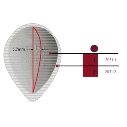 SUPPORT LATEX PELOTES - 74533 2031 - GOUTTE