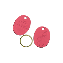 PORTE CLES OVALE  ROUGE - AVK401041 UNITE