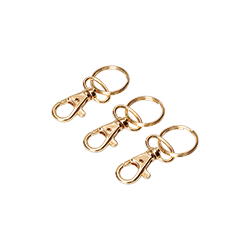 PORTE CLE PETIT MOUSQUETON DORE - LES 12 - AVK7105 UNITE