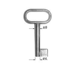 CLE POUR MEUBLES OR C3F1140-0