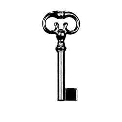 CLE POUR MEUBLES OR C3F2635-0