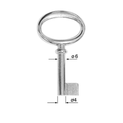 CLE POUR MEUBLES OR C3F2830-0