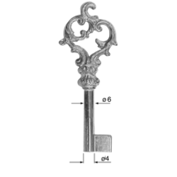 CLE POUR MEUBLES OR C3F2933-0