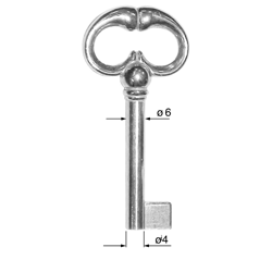 CLE POUR MEUBLES OR C3F3042-0