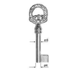 CLE POUR MEUBLES OR C3F4433-0