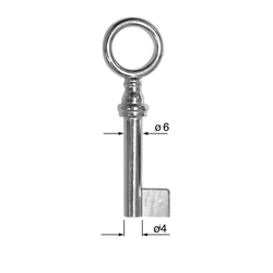 CLE POUR MEUBLES OR C3F4832-0
