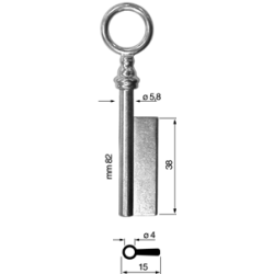 CLE POUR MEUBLES VIEIL OR C3F4881-10