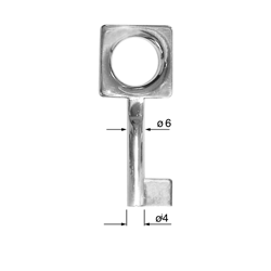 CLE POUR MEUBLES OR C3F5635-0