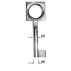 CLE POUR MEUBLES OR C3F5645-10