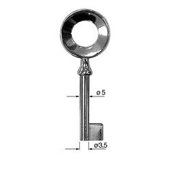 CLE POUR MEUBLES OR C3M2734-0