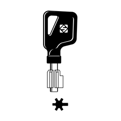 CLE À GROIN LAITON POLI C5PX1P-0