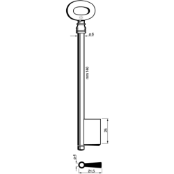 CLE CADORINE FEMELLE - VIEUX NOIR C6514-0