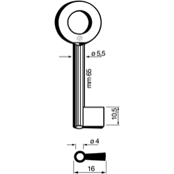 CLE CADORINE FEMELLE - VIEUX NOIR C6802-0