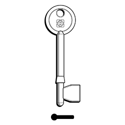 CLE À GORGES LAITON POLI C6ASEC1-10