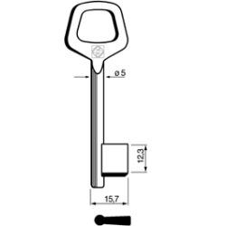 CLE À GORGES LAITON POLI C6JM2-0