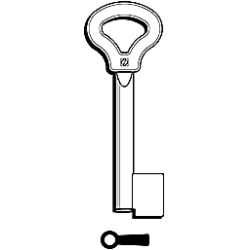 CLE À GORGES LAITON POLI C6LAR1-10