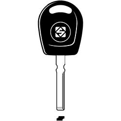 CLE TRANSP SANS PUCE AVEC BOUCHON CHU116TE-0