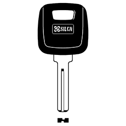 CLE TRANSP SANS PUCE AVEC BOUCHON CNE66TE-0