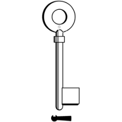 CLE À GORGES LAITON POLI CRS617-25