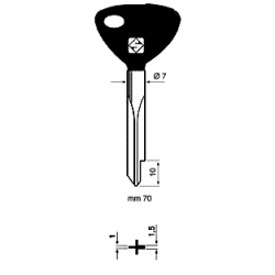 CLE CRUCIFORME DESIGN CXZ1AP-25
