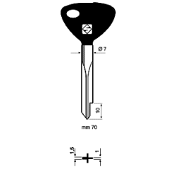 CLE CRUCIFORME DESIGN CXZ2AP-10
