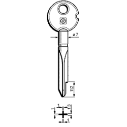 CLE CRUCIFORME CXZAS2-25