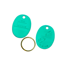 PORTE CLES OVALE VERT - AVK401042 UNITE