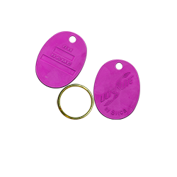 PORTE CLES OVALE  VIOLET - AVK401047 UNITE