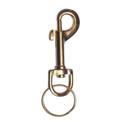 PORTE CLE MOUSQUETON DORES - LES 12 - AVK7107 UNITE : AVK7182