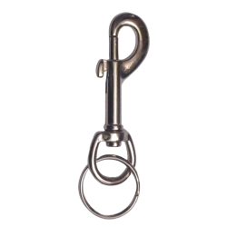 PORTE CLE MOUSQUETON NICKELE - LES 12 - AVK7116 UNITE:AVK7184