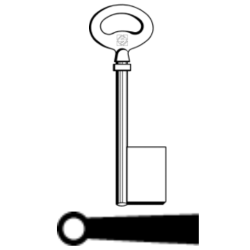 CLE À GORGES LAITON POLI C6F11-0