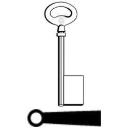 CLE À GORGES LAITON POLI C6F9-25