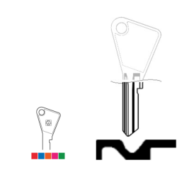 ASS. CLE SLIM/STAR FLUO boite de 100- VAC2ST