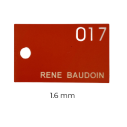 FORMATOUR / GRAVOPLY - 610X305mm - ORANGE / BLANC EP1.6MM