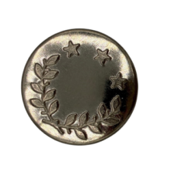 BOUTON JEAN - GM - NICKELE - diam. 17mm